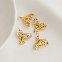 14K����ɫ�ʯ�U���~β���� �ٴ�����朒������ diy�Ʒ���