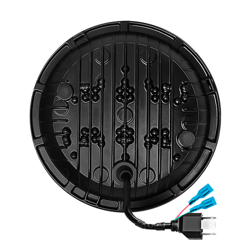 7inch Wrangler Headlights X-Type Off-Road Vehicle Headlights Harley Motorcycle Modified Angel Eye Car Led Lights Cross-Border