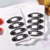 Fashionable black square hairpins for adults, bangs, hairgrip, Korean style