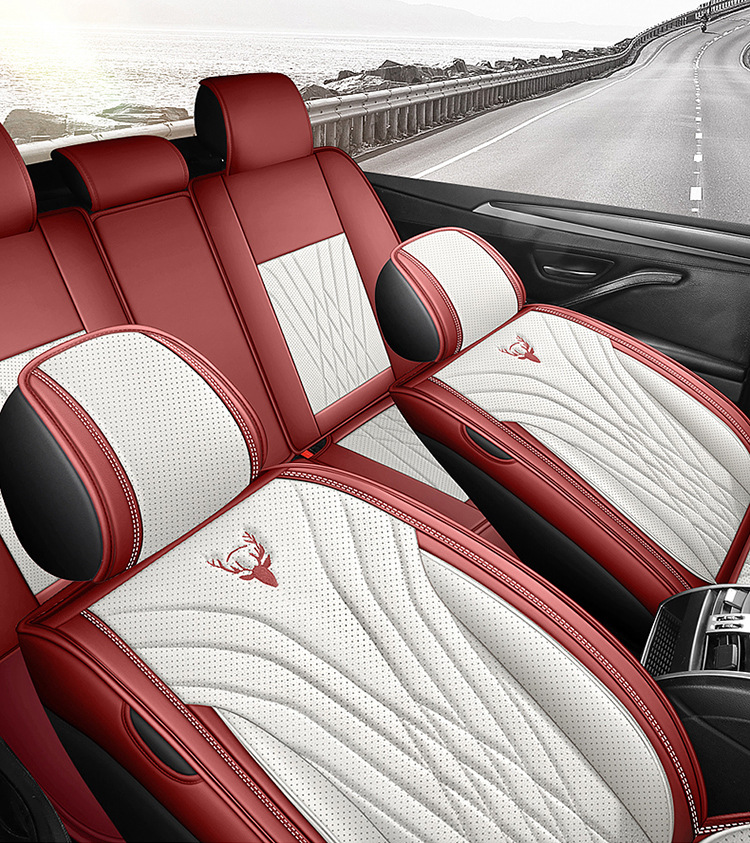 Wholesale Autumn Full-Coverage Car Seat Covers High-End Perforated Leather Car Seat Covers Four-Season Cushions