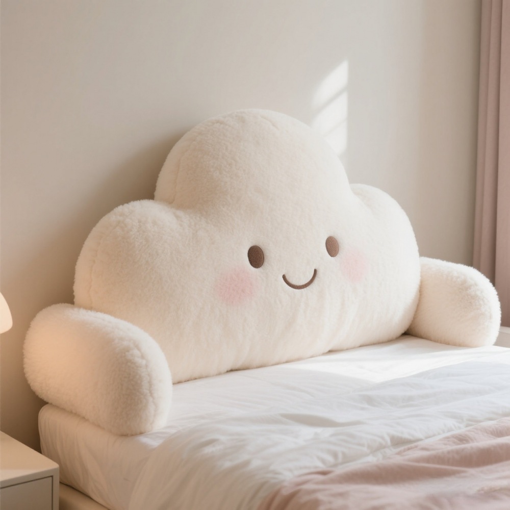 Bedside Cushion Cream Style Soft Bag Bedroom Anti-Collision Large Cushion Kidsren's Bed Back Cushion 2025 New Style Removable and Washable