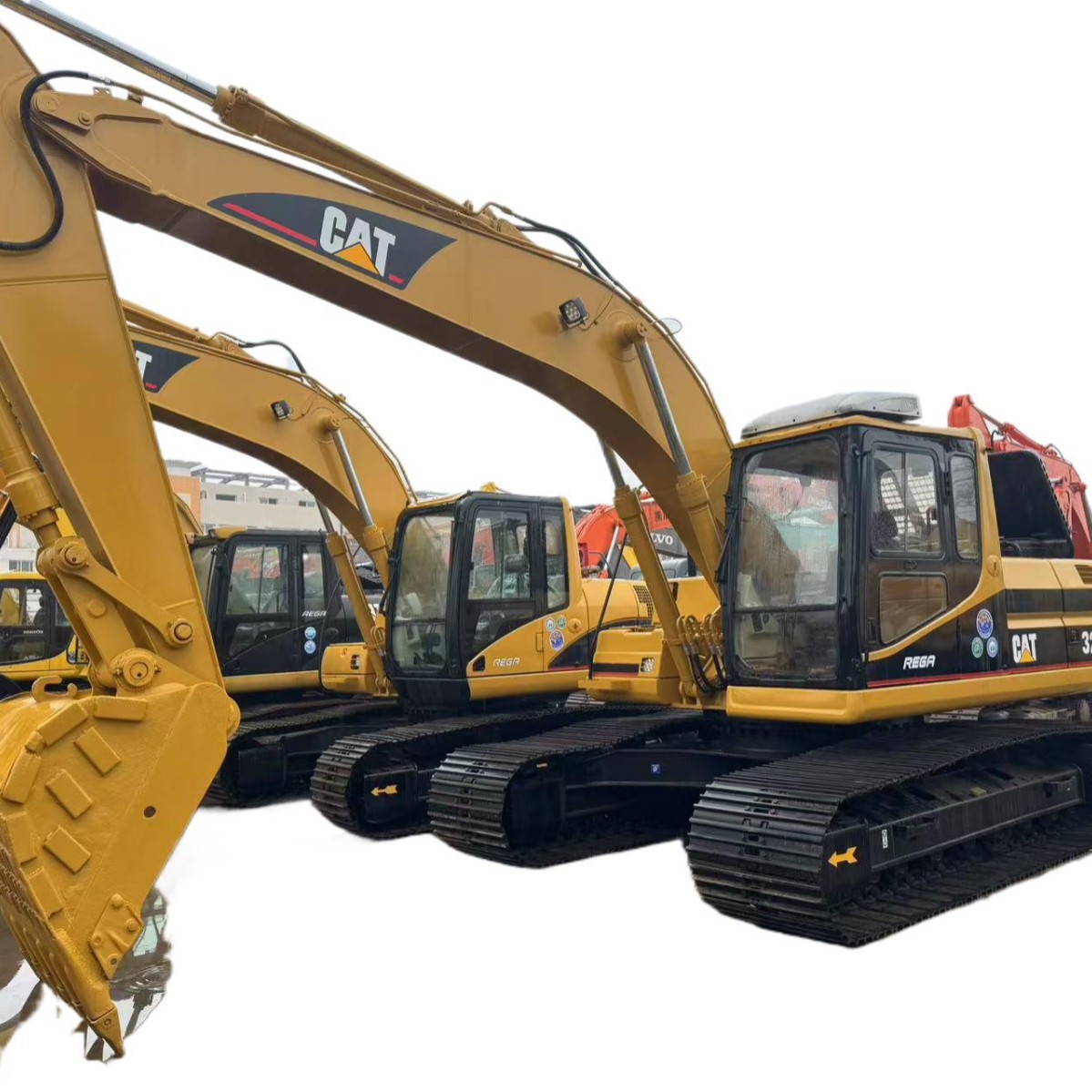 Fabricantes de Shanghai venden excavadoras usadas Caterpillar 330B, excavadoras 320B