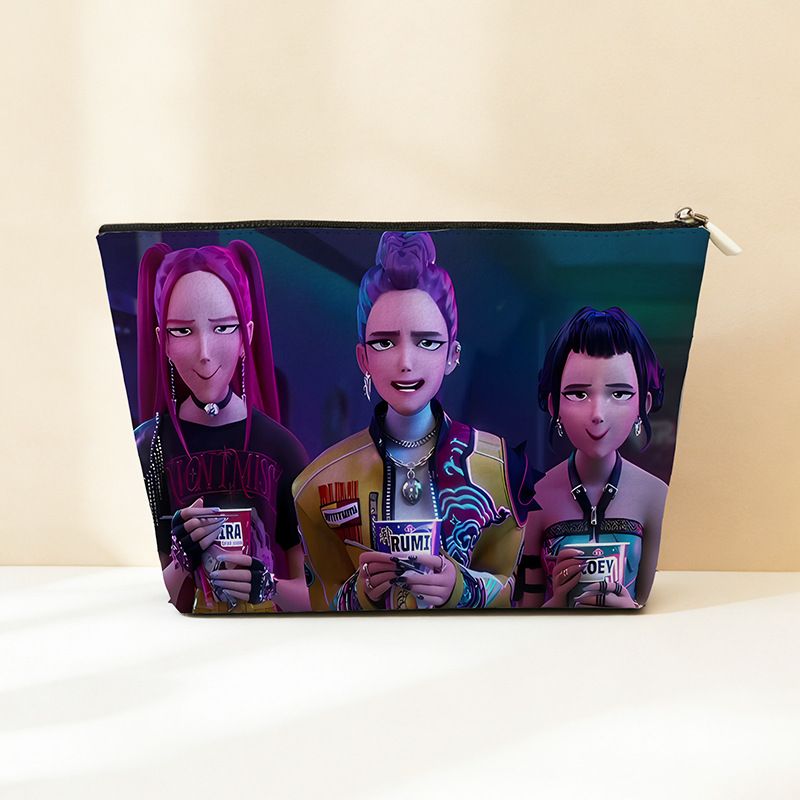 Explosión transfronteriza PU cuero caza de brujas bolsa de almacenamiento impermeable bolsa de maquillaje portátil bolsa de almacenamiento con cremallera bolsa pequeña