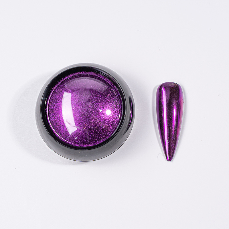 TikTok mismo Rainbow Mirror harina agua ondulación espejo mágico polvo al por mayor En stock suministro transfronterizo de uñas sólido espejo mágico polvo