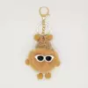 6cm camel color [light gold hardware] [35# lobster buckle + 30# flat circle + 4 sections o chain]