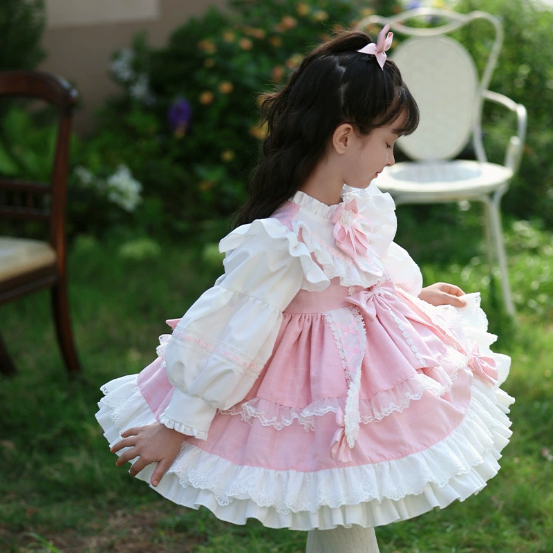 Весенняя милая маленькаяprincess костюм, тренд сезона, детская одежда, стильLolita, юбка-талия