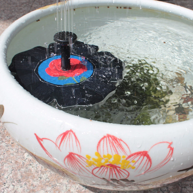 Солнечный фонтан, плавающий бесщеточный водяной насос, открытый двор, циркуляционный пруд для рыбы, спринклер, скальный камень, проточная вода, кислородный аквариум
