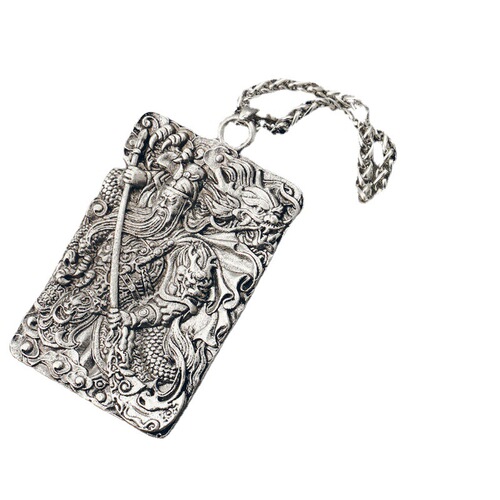 Guan Eryeyi Bo Yuntian pendant Guan Gong Guan Yu tag necklace male domineering personality trendy birthday gift