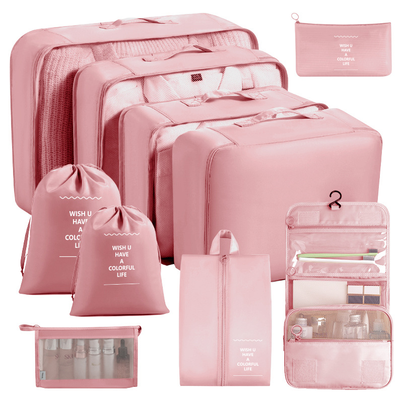 Bolsa de almacenamiento de viaje transfronterizo de ocho piezas Bolsa de almacenamiento de viaje de negocios Bolsa de almacenamiento de gran capacidad Bolsa de almacenamiento de viaje impermeable