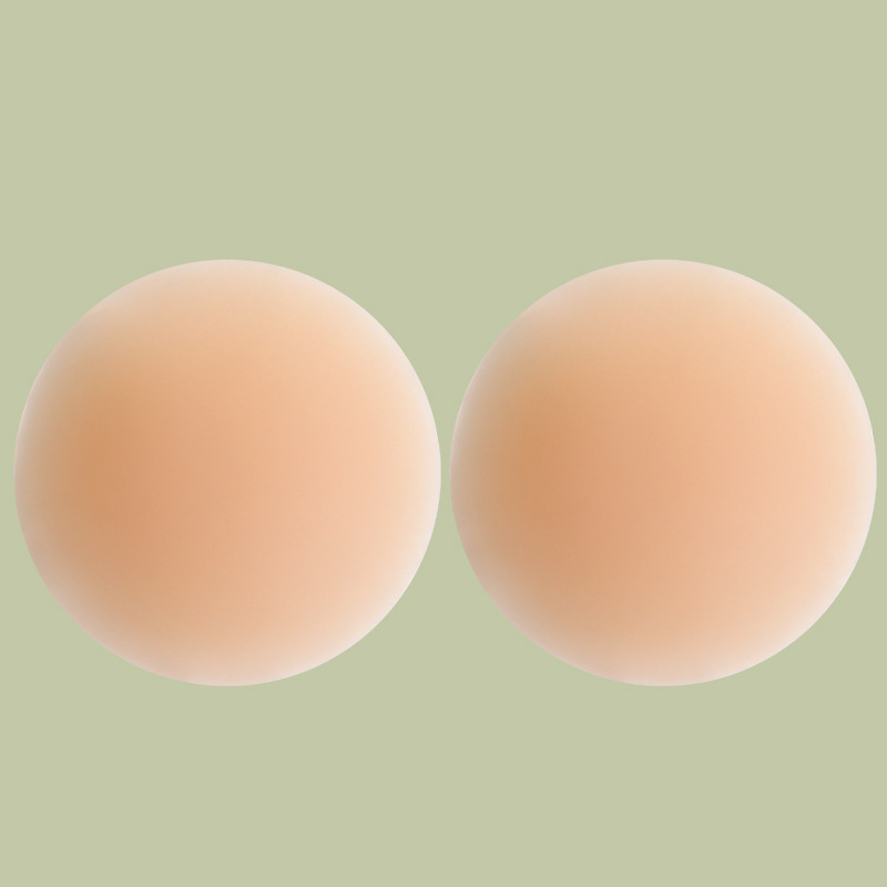 En stock y entrega rápida pegatinas de pecho de silicona sólida tecnología negra temperatura corporal sin pegamento autoadhesivo impermeable invisible pegatinas de pezón sin costuras pegatinas de pezón