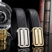 商务休闲百搭腰身带 3.5cm 头层牛皮内穿 不锈钢自动扣 工厂现货