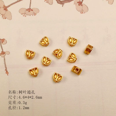 Semi-Finished Accessories, Zərgərlik ara hissələri - leaf-through-hole