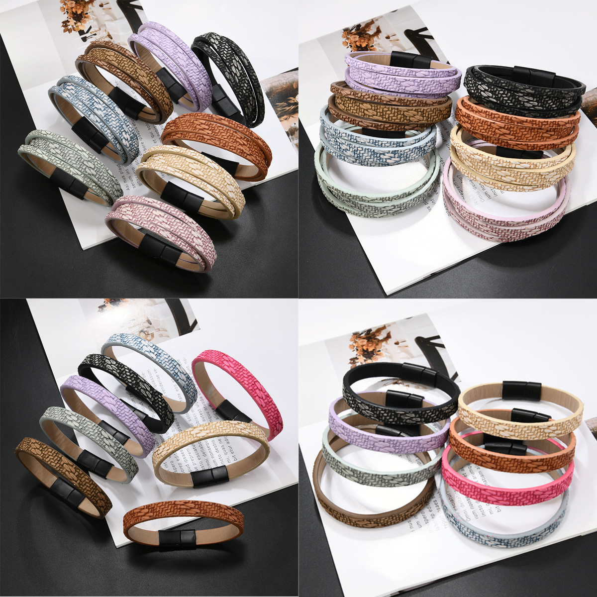 AliExpress SHEIN 국경 간단한 패션 조커 공장 직접 커플 팔찌 보석 생일 선물 팔찌