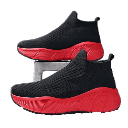 Casual Trendy Versatile Elastic Socks Shoes with Height Increase Couples Thick Sole Knit Fabric Shoes Outdoor Sports Fashion Shoes