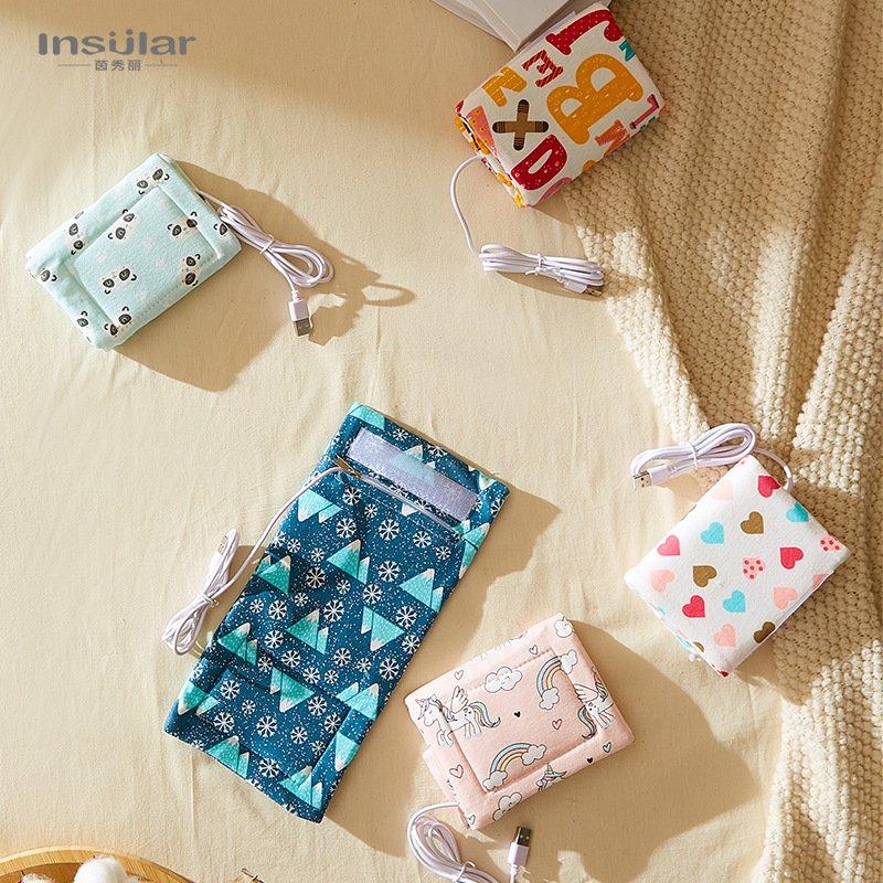 Yinmei biberón bolsa térmica conjunto USB temperatura constante leche térmica calentador portátil botella de bebé bolsa transfronteriza