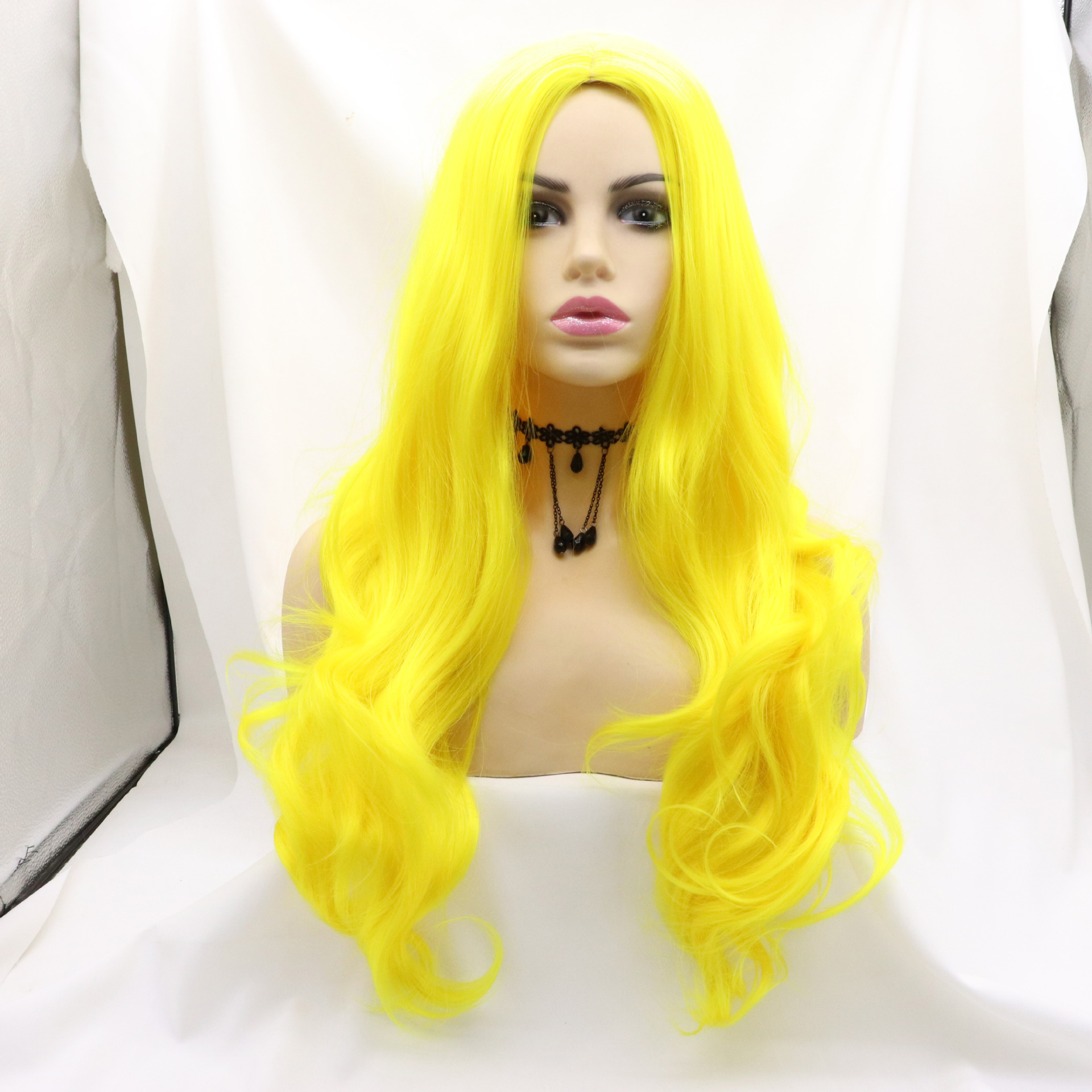 Europa y los Estados Unidos NEWLOOK frente de encaje moda nuevo cabello largo trenza larga pelucas transfronterizas Lace Frente Wigs