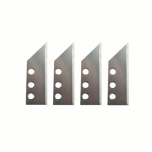 厂家供应三孔异形开信刀片 适用拆快递 裁纸 裁布料等梯形刀片X20