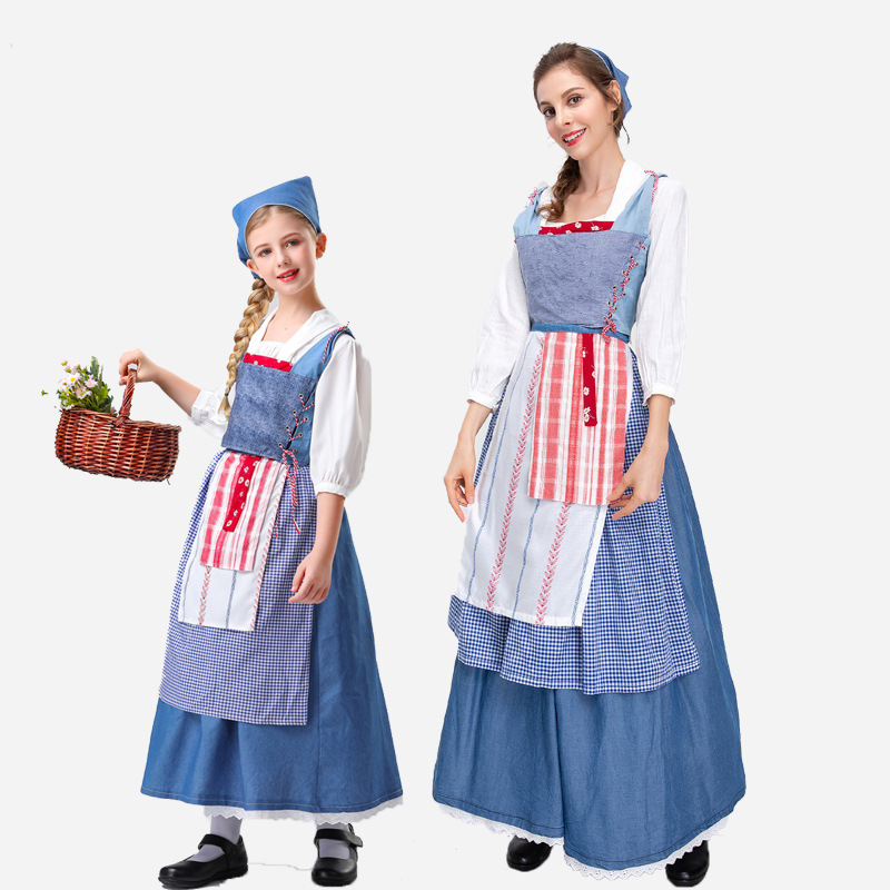 Halloween Play Stage Costume Little Match Girl cosplay Kid Costume Performance Drama Performance Costume
