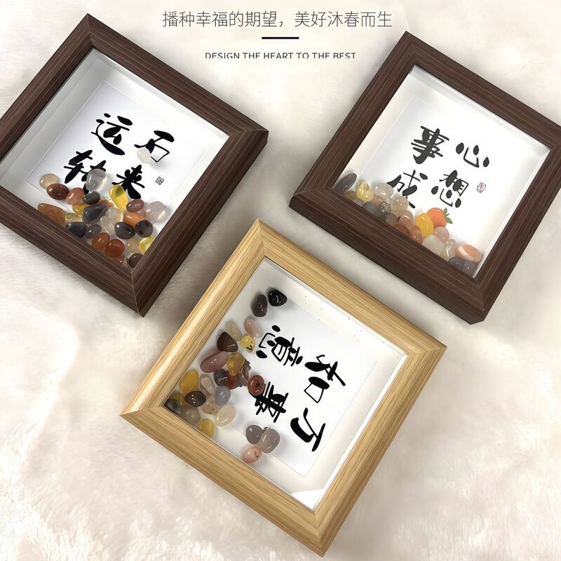 Three-dimensional hollow photo frame ornaments small four-inch hollow glass photo frame mini picture frame creative table desktop decoration