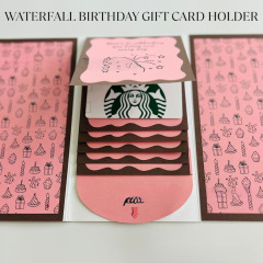 跨境Christmas Gift Card Holder Book圣诞礼品卡册节日惊喜