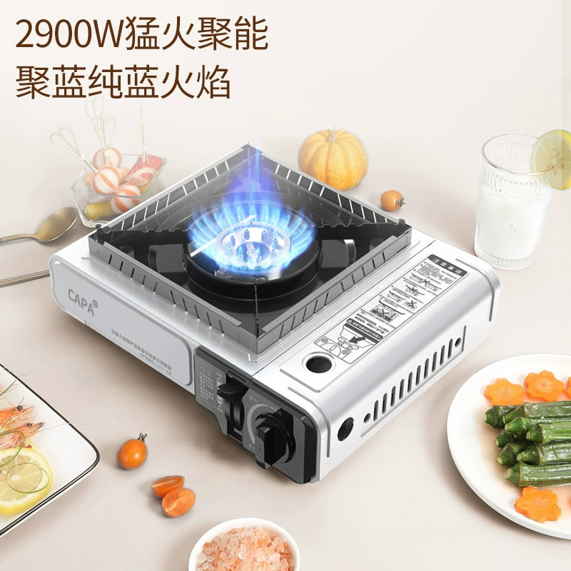 Новая портативная кассетная плита для кемпинга, уличная газовая плита, бытовая газовая плита, мини-формат