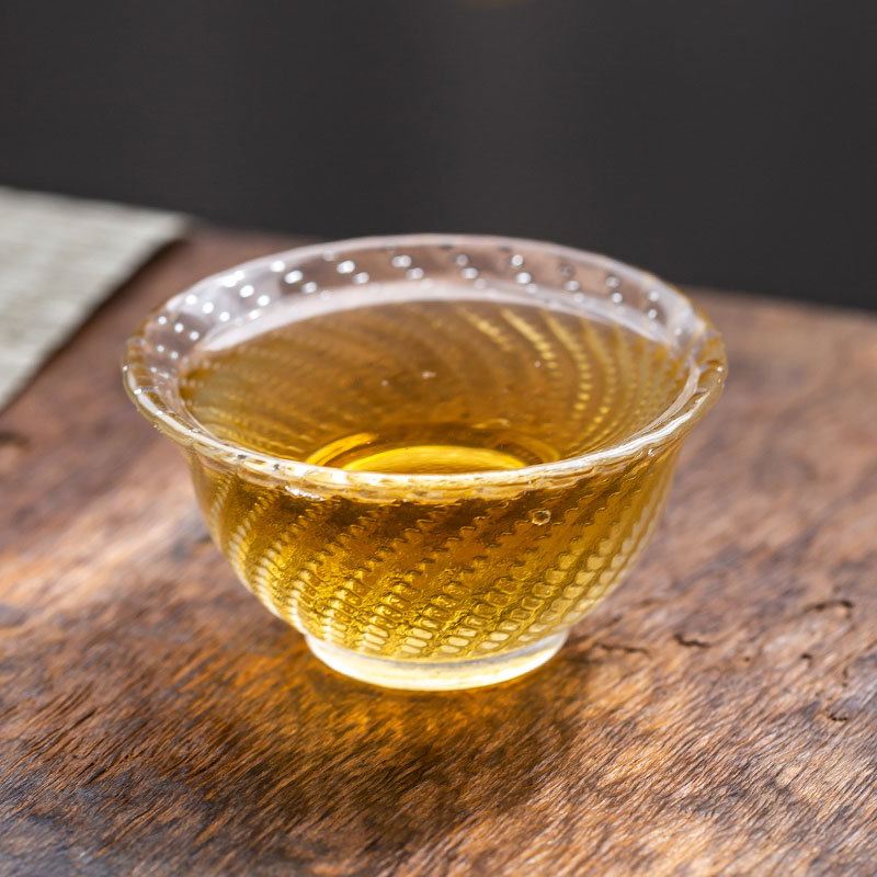Japanese transparent glass tea cup for home use