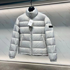 冬季新款高版本大家男羽绒服爆款暗纹满印LOGO百搭情侣女有马甲
