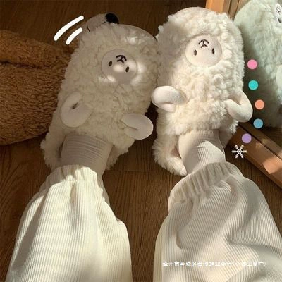 Cartoon winter slippers, for beloved, soft sole