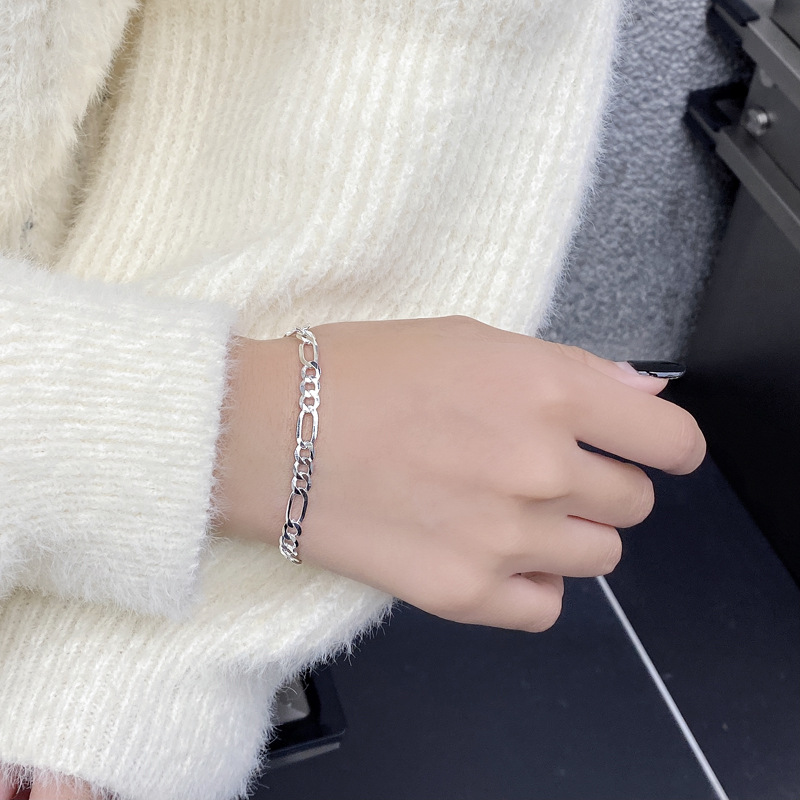 Lobster Trigger Clasp Closure Clasp Closure Type Silver Plated Plating Material Silver Bracelets Hip-Hop