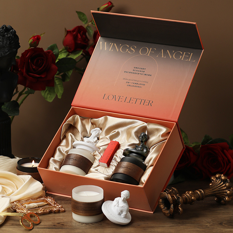 [Including handbag and hair generation] Rose Story Aromatherapy Candle Gift Box Accompanying Gift Wedding Engagement Gift Best Friend