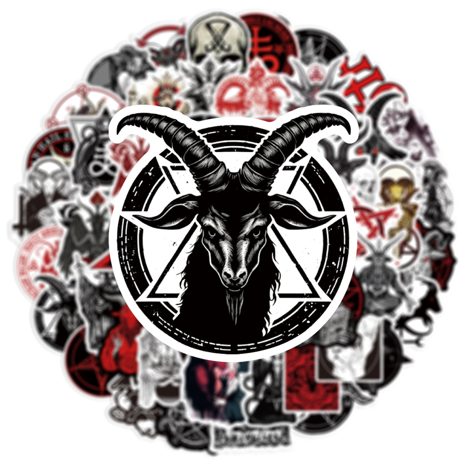 50张新款魔鬼撒旦涂鸦贴纸手机壳平板滑板摩托车头盔防水恐怖贴纸-阿里巴巴
