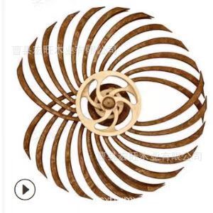 Cross-border explosions Kinetic Sculpture anti-decompression anxiety visual effects and vice versa 3D rotating wind