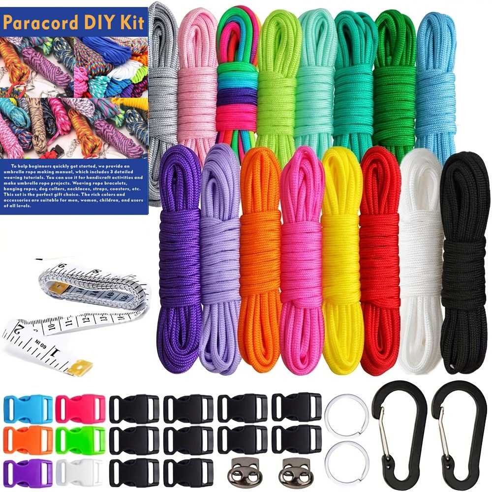 Amazon's Best-Selling Paracord Parachute Cord Making Kit, Multi-Functional Nylon Rope, DIY Rope, Bracelet Rope, Outdoor