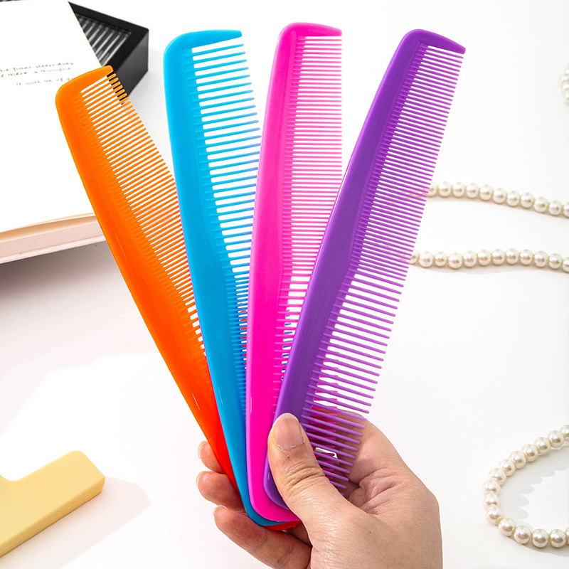 Peine de Doble Diente de Plástico, Portátil para Cabello Largo y Uso Doméstico
