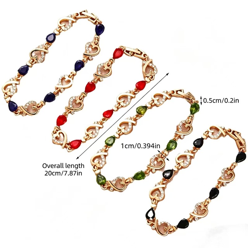 Korean love bracelet hollow flower diamond lady jewelry heart-shaped Valentine's Day gift wholesale Korean love bracelet hollow flower diamond lady jewelry heart-shaped Valentine's Day gift wholesale