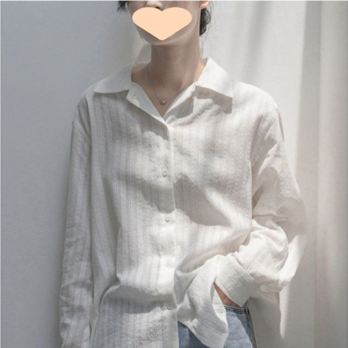 2025 Spring Autumn French Retro White Women's Long Sleeve Design Focused Uniquely Versatile Base Top