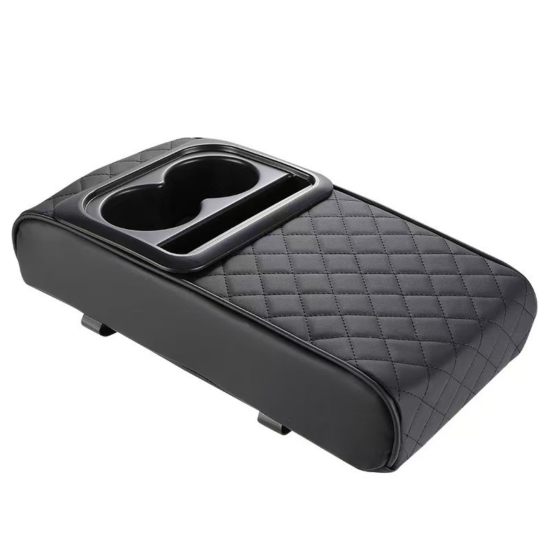Universal Car Armrest Box Heightening Pad Water Cup Holder Internet Celebrity Car Multifunctional Storage Car Supplies Interior