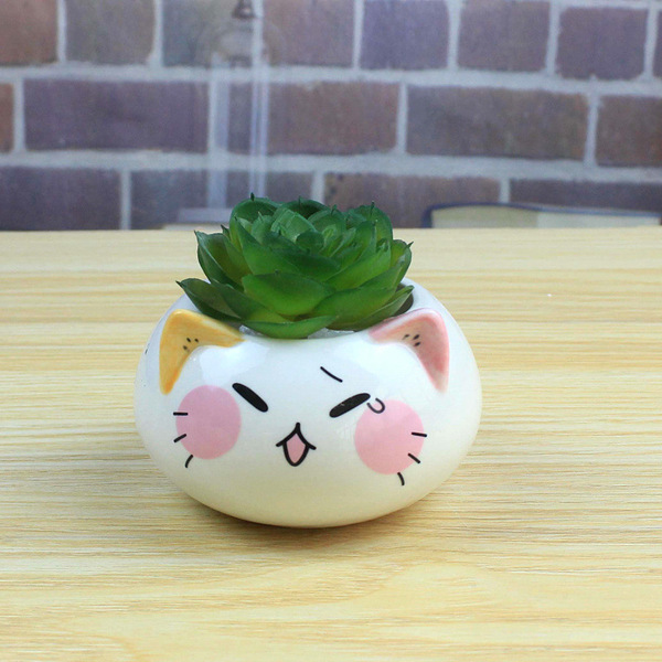 ceramic creative cartoon flowerpot