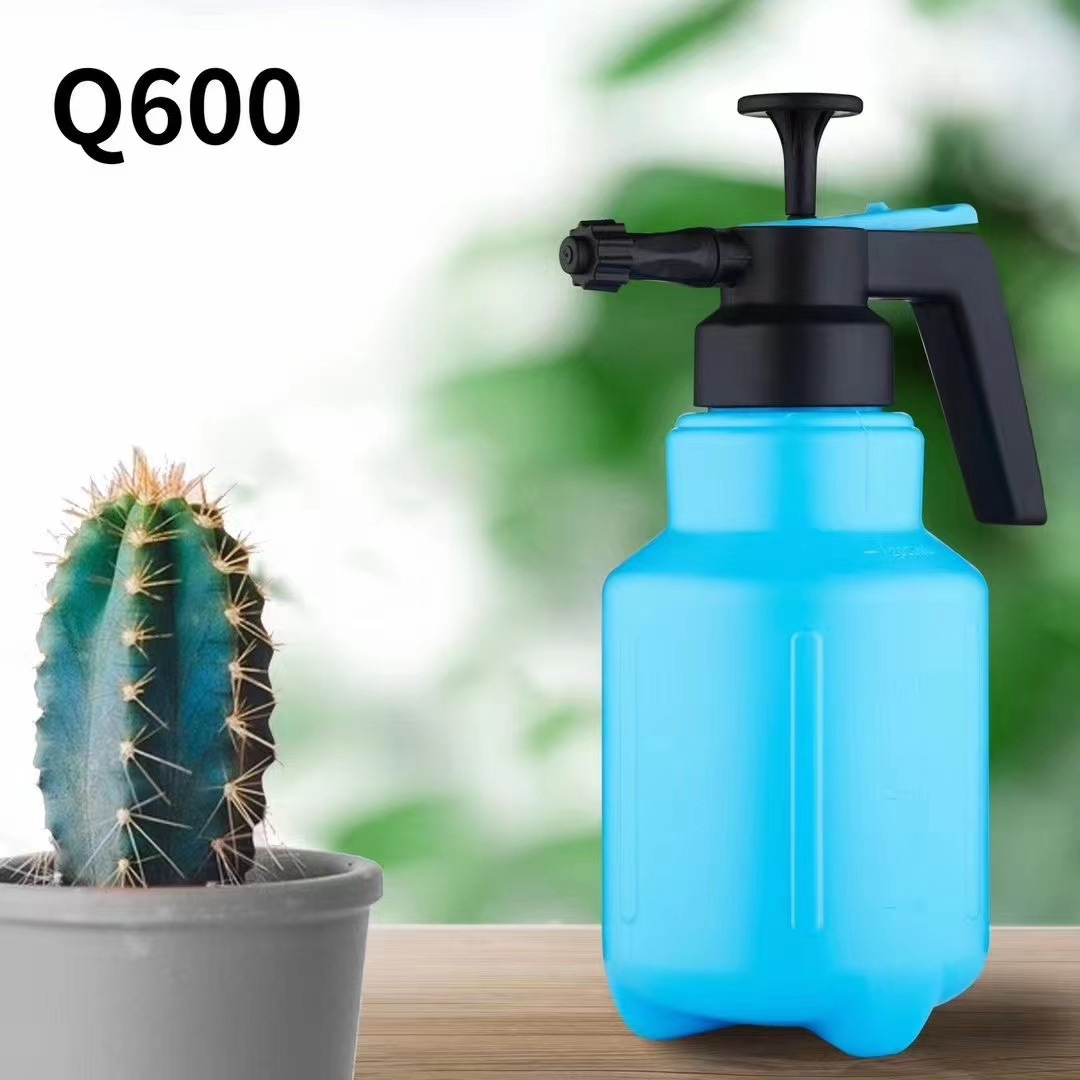 Spot wholesale Huafeng Q-600 blue new handle watering can 2.0L large capacity watering pot spray watering can