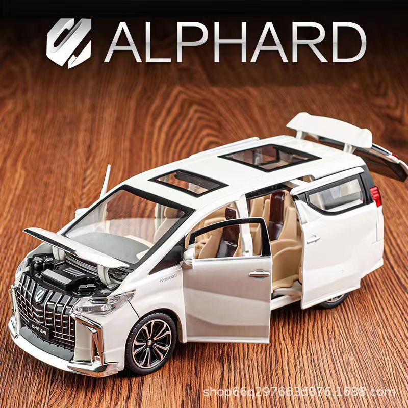 Erfa car model six-door children's inertia music toy car luxury MPV business car baby car ornaments