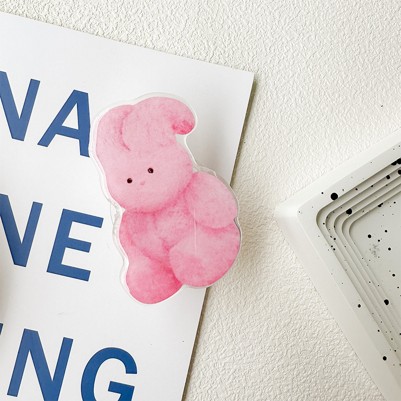 Untitled-1_0006_Transparent Bracket-Little Chubby Bear Series-Pink Naked Rabbit