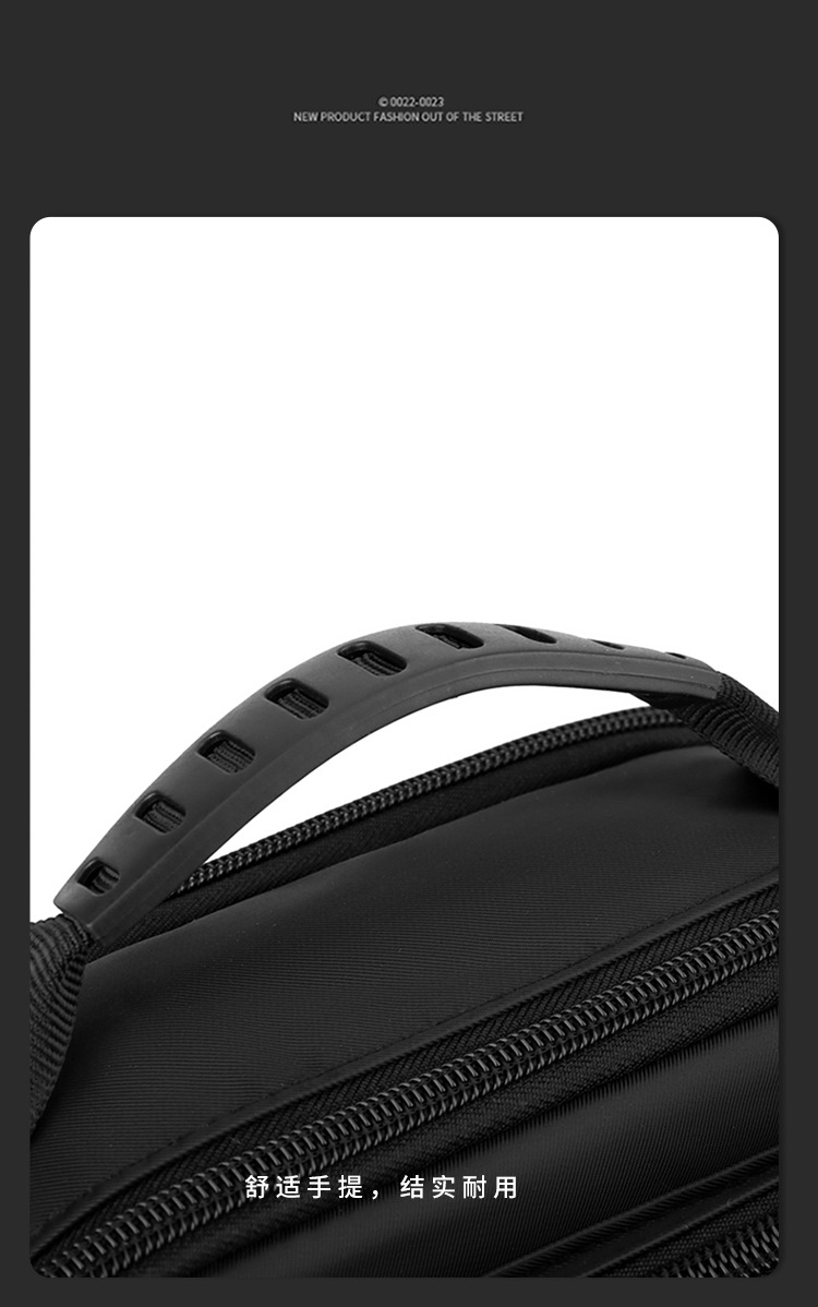 2024 New trendy men's bag, waterproof Oxford fabric single-shoulder crossbody backpack, men's vertical multi-functional casual messenger bag undefined