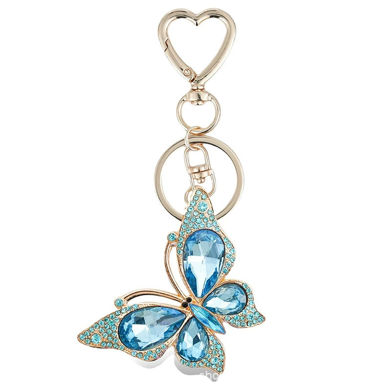 Diamond keychain, pendant for keys, cute chain, key bag with zipper, accessory