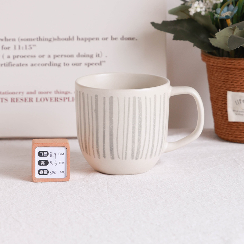 Defectos ligeros inswind taza de cerámica taza de desayuno taza de cerámica simple taza de café taza de agua taza de estudiantes