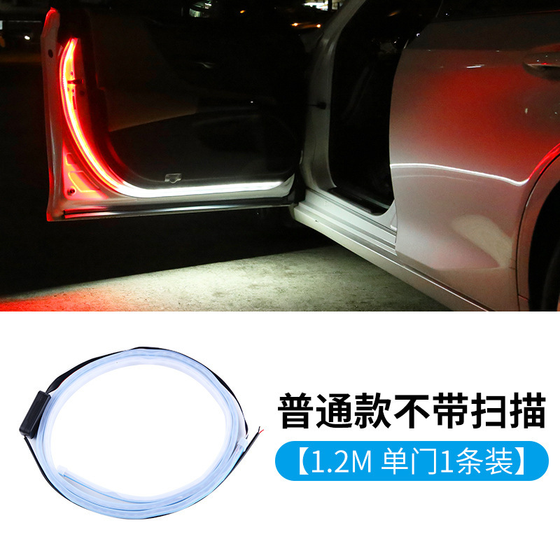 lámpara fluorescente de puerta super brillante led puerta abierta bienvenida flash de advertencia de lámpara decorativa tira de lámpara de automóvil anti-colisión trasera reforma image 9