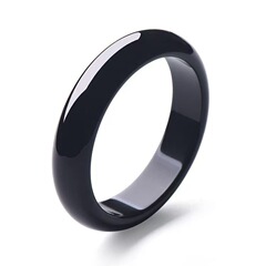 ブラジル黒瑪瑙ブレスレット黒カルセドニーブレスレット翡翠工芸品ブレスレットジュエリー女性のブレスレットドロップシッピング