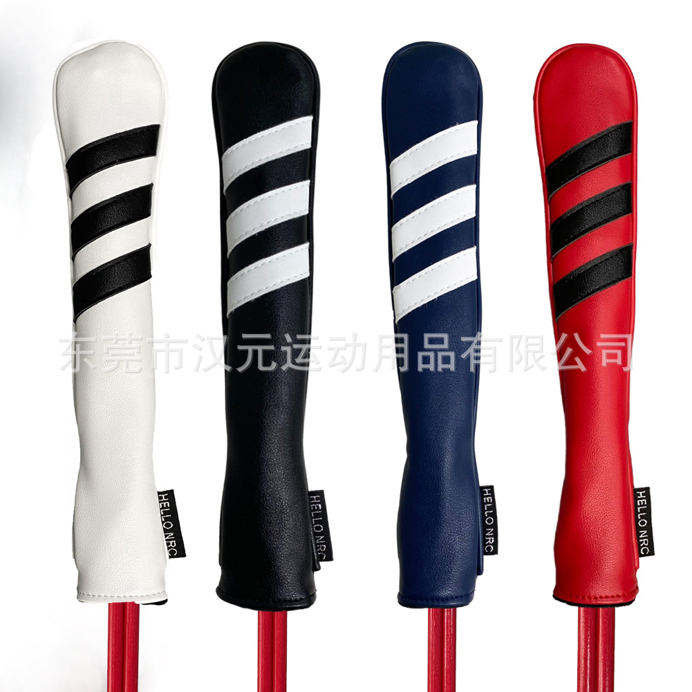 Golf señalando la cubierta de la barra de dirección indicador de la cubierta de la barra de posicionamiento de cuero de LA PU Varilla práctica de béisbol Varilla tapa de la cubierta protectora