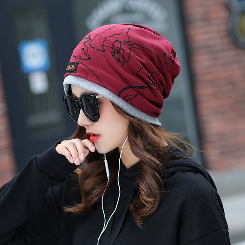 Women's hat autumn and winter Korean style animal fashion Baotou casual men's headscarf confinement hat comfortable and warm pullover hat
