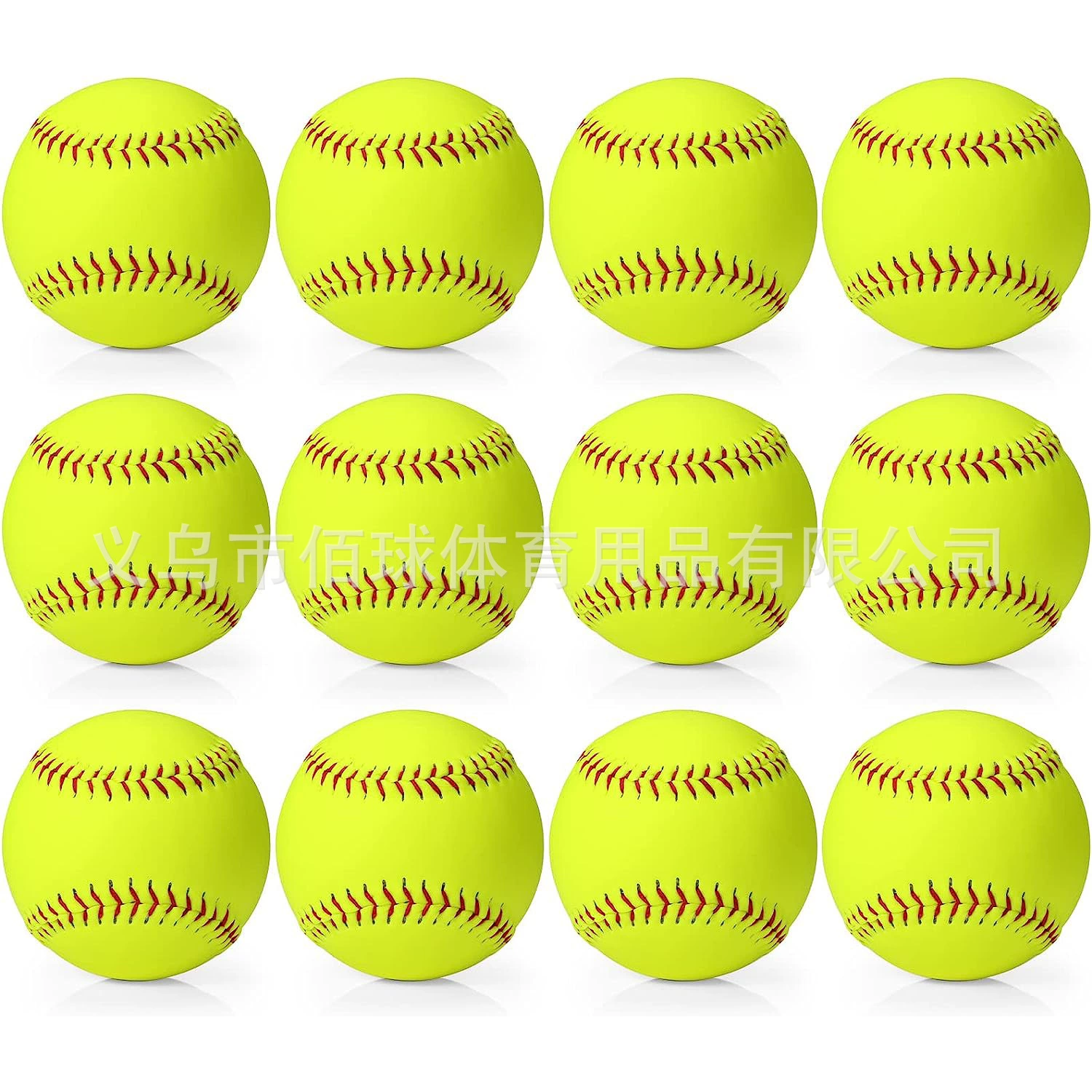 Завод в наличии ПВХ пробки высокого качества обучения бросали практике с жестким мягким 12 дюймов Софтбол