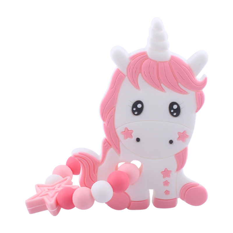 Suministros para bebés de dibujos animados animal León perro mordedor creativo bebé de silicona mordedura molar teether pulsera juguete